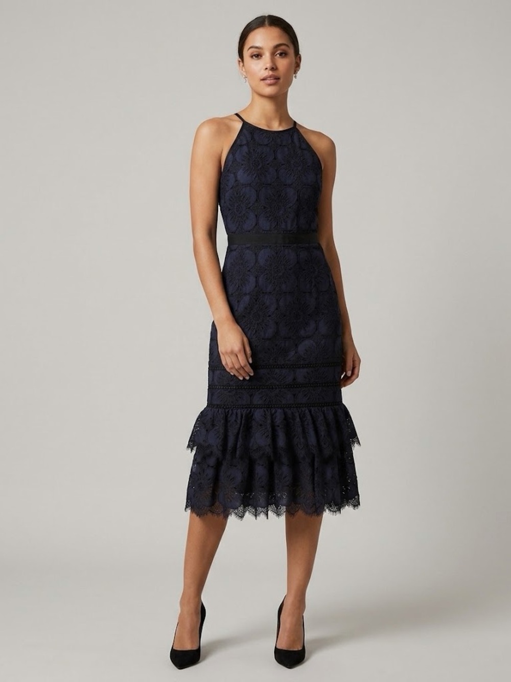 Banana Republic lace midi dress